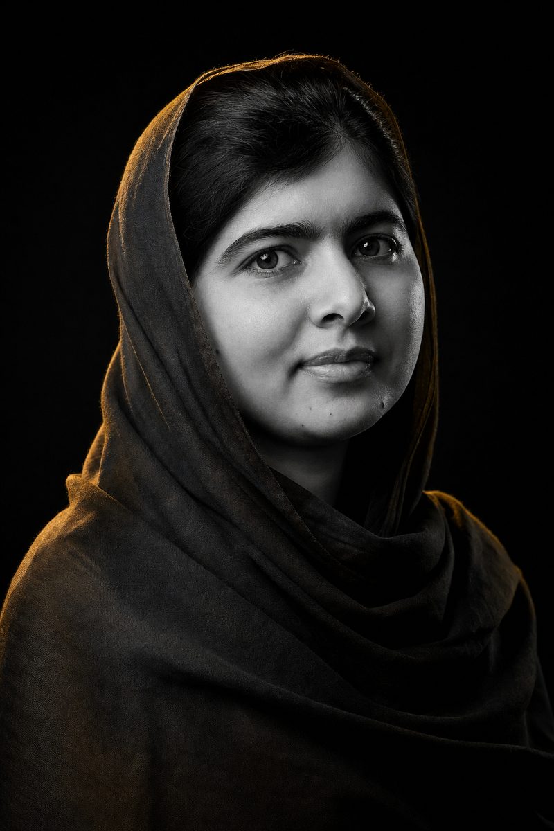 Portrait of Malala Yousafzai